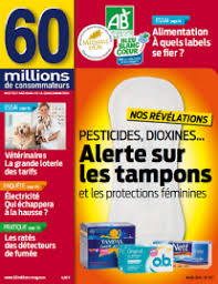 couverture du magazine 60 millions de consommateurs