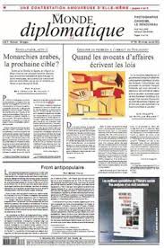 couverture du titre de presse Le Monde Diplomatique