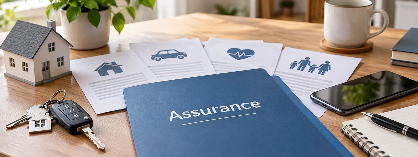 Documents représentant plusieurs types de contrats d’assurance