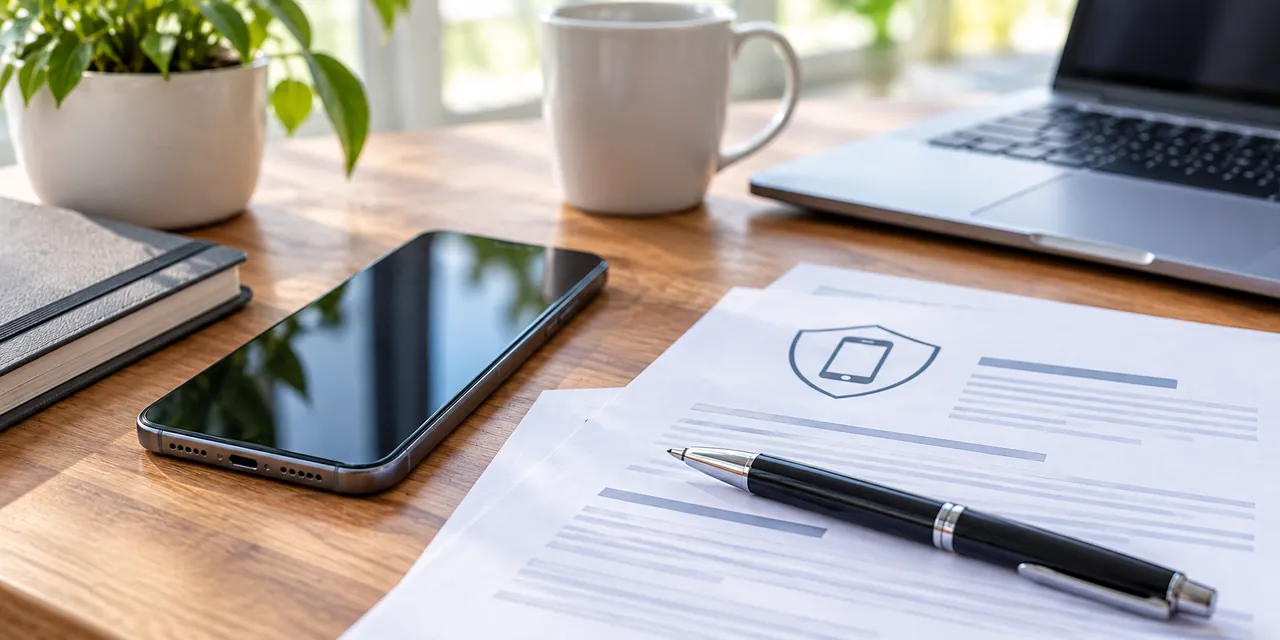 Contrat de protection juridique consulté sur un bureau