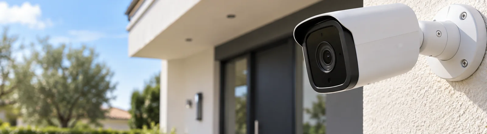 Caméra de surveillance à l'extérieur d'une habitation