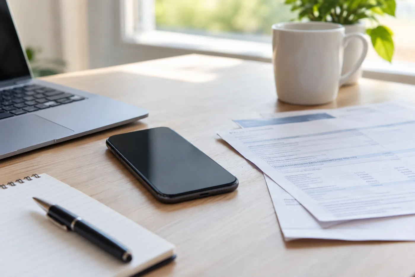 Smartphone et documents pour identifier une assurance Karapass
