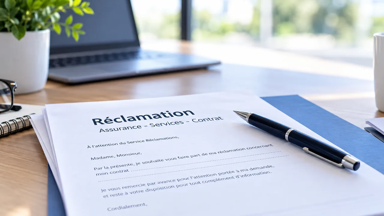 Documents préparés pour une réclamation auprès d’un assureur