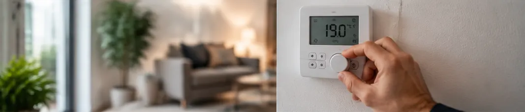 Réglage d’un thermostat mural du système de chauffage